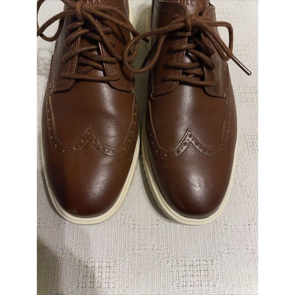 Cole Haan Grand+ Men’s Athleisure Wingtips Size 8.5 W Brown Leather Comfort main image 10
